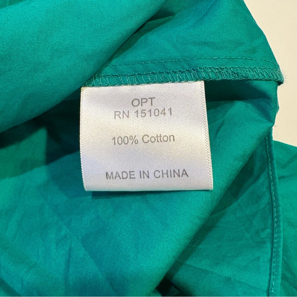 Tuckernuck‎ || O.P.T. Tuscany Smocked Ruffle Midi Dress Green Large - Picture 9 of 9